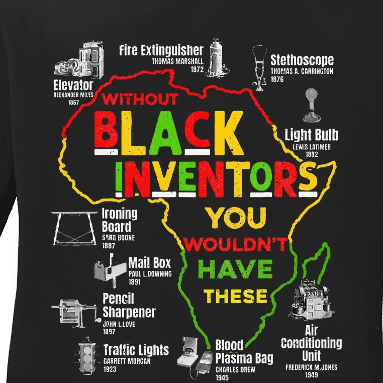 Black Inventors Black History Month African Ladies Long Sleeve Shirt