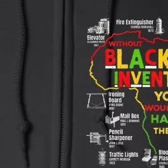 Black Inventors Black History Month African Full Zip Hoodie