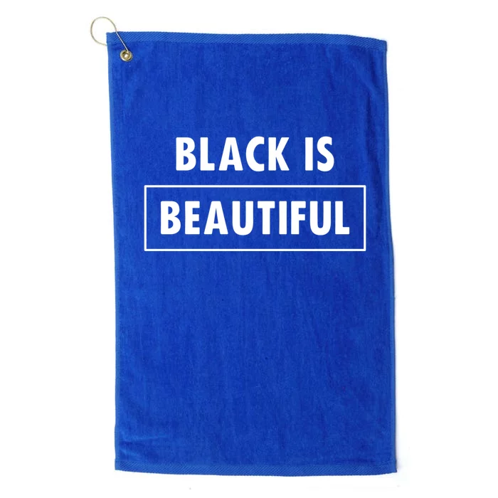 Black Is Beautiful Gift Platinum Collection Golf Towel