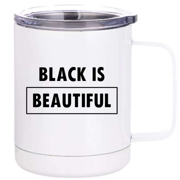 Black Is Beautiful Gift Front & Back 12oz Stainless Steel Tumbler Cup