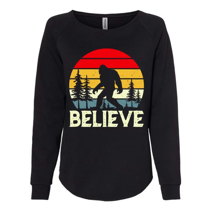 Believe In Bigfoot Womens California Wash Sweatshirt