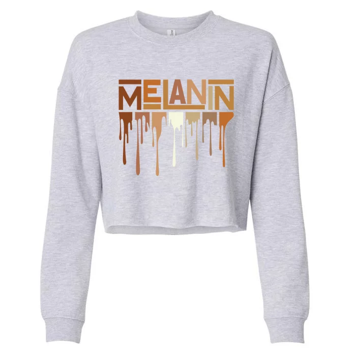 Black Is Beautiful Melanin Gift Cropped Pullover Crew