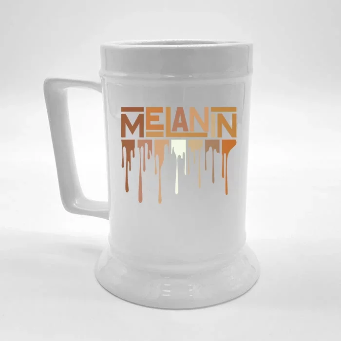 Black Is Beautiful Melanin Gift Front & Back Beer Stein