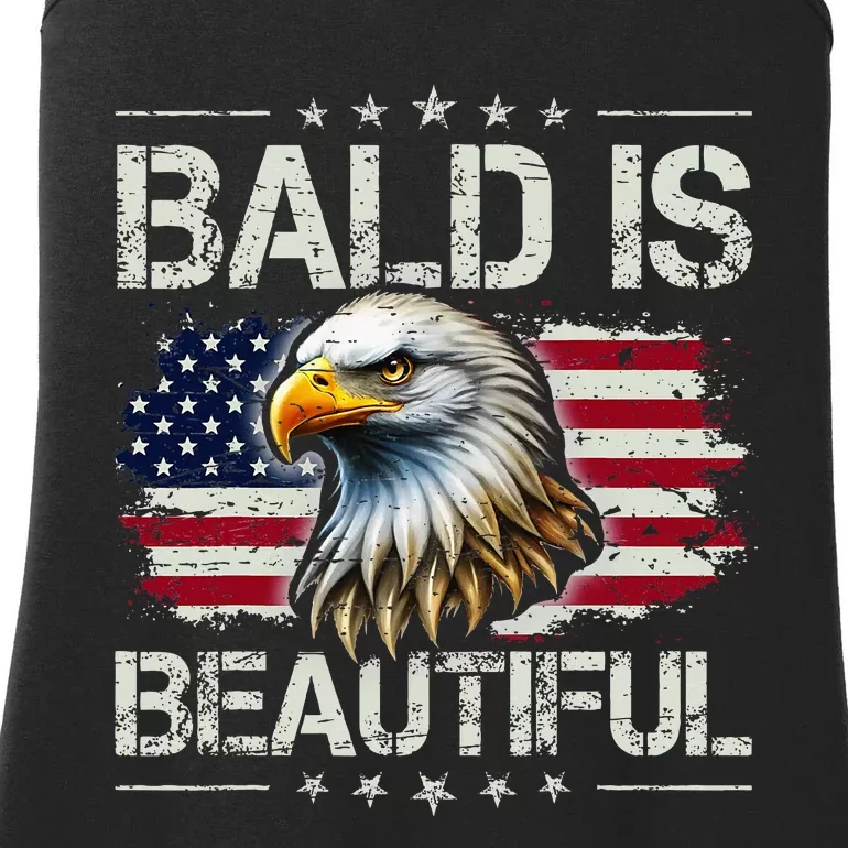 Bald Is Beautiful 4th Of July Independence Day Ladies Essential Tank