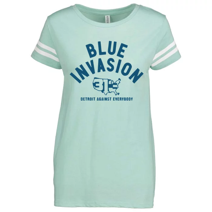 Blue Invasion Enza Ladies Jersey Football T-Shirt