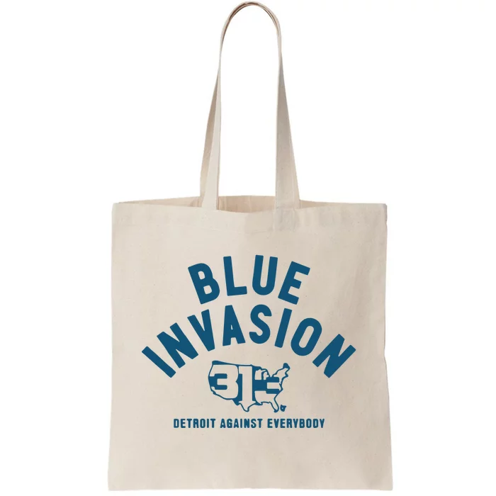 Blue Invasion Tote Bag