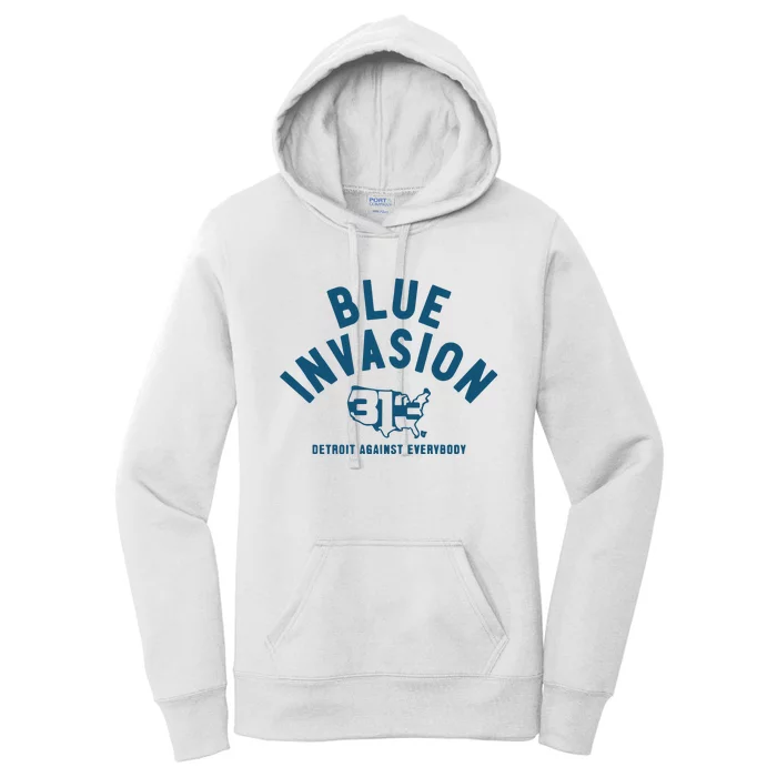 Blue Invasion Women's Pullover Hoodie