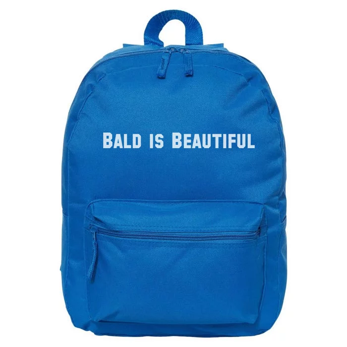 Bald Is Beautiful Black Gift 16 in Basic Backpack