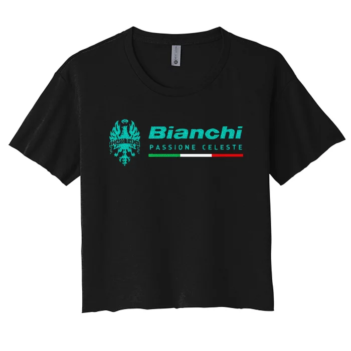 Bianchi Italian Bikes Women's Crop Top Tee