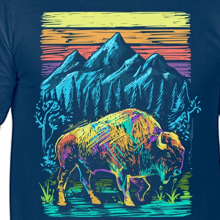 Bison Illustration Comfort Colors T-Shirt