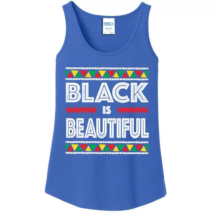 Black Is Beautiful Cool Gift Black History Gift Ladies Essential Tank