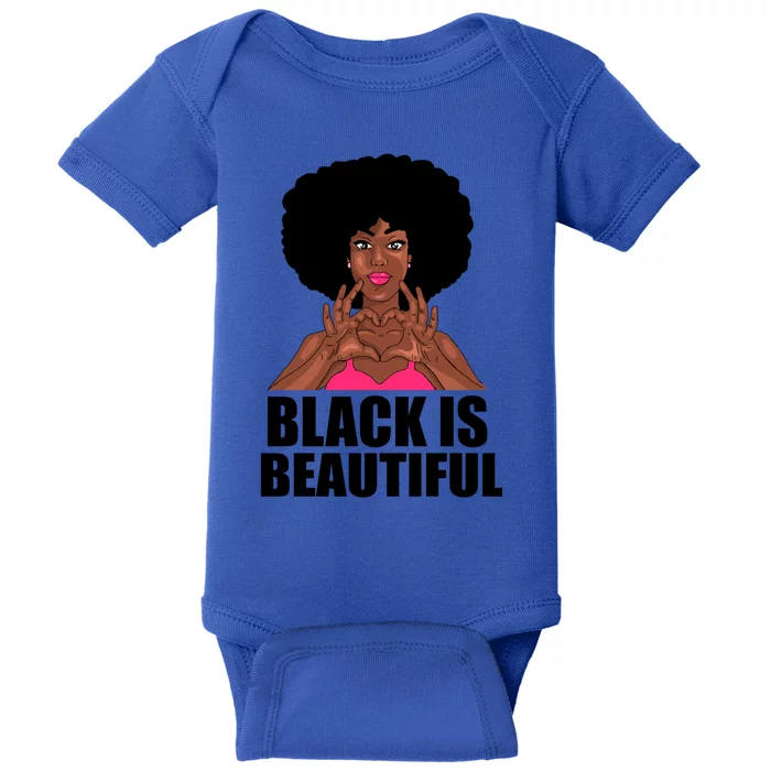 Black Is Beautiful Afro Melanin African Black History Meaningful Gift Baby Bodysuit