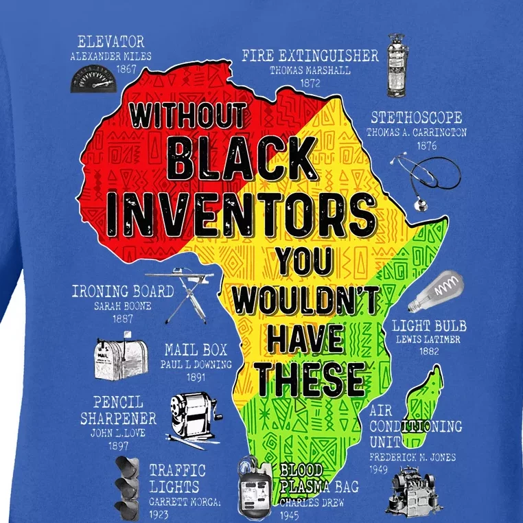 Black Inventors Black Excellence Black History Ladies Long Sleeve Shirt