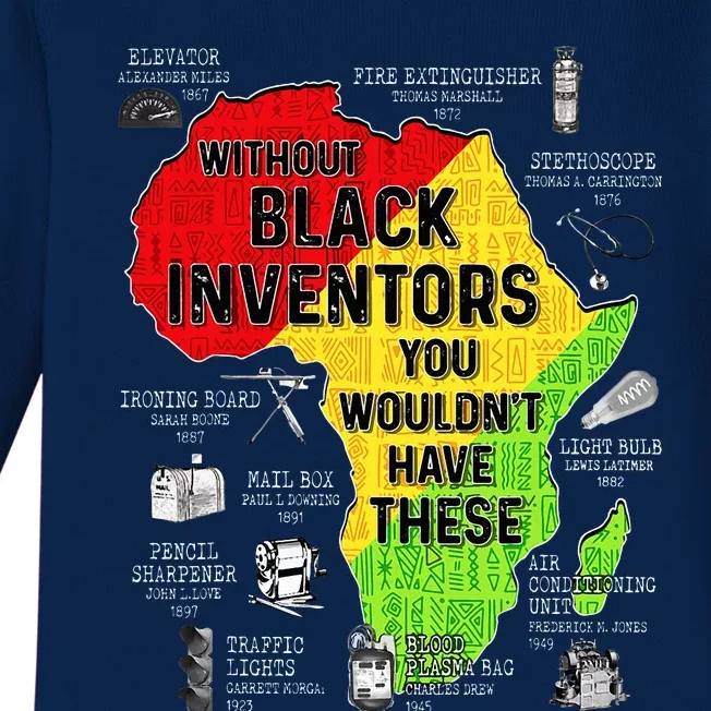 Black Inventors Black Excellence Black History Baby Long Sleeve Bodysuit