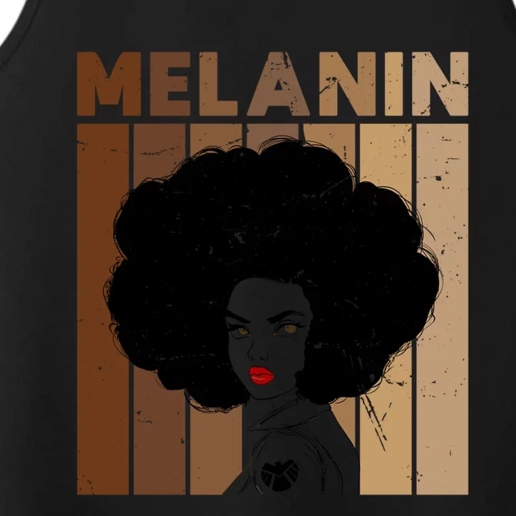 Black Is Beautiful Great Gift Afro Roots Great Gift Melanin Meaningful Gift Performance Tank