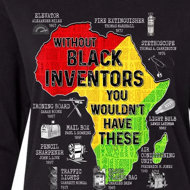 Black Inventors Black Excellence Black History Womens Cotton Relaxed Long Sleeve T-Shirt