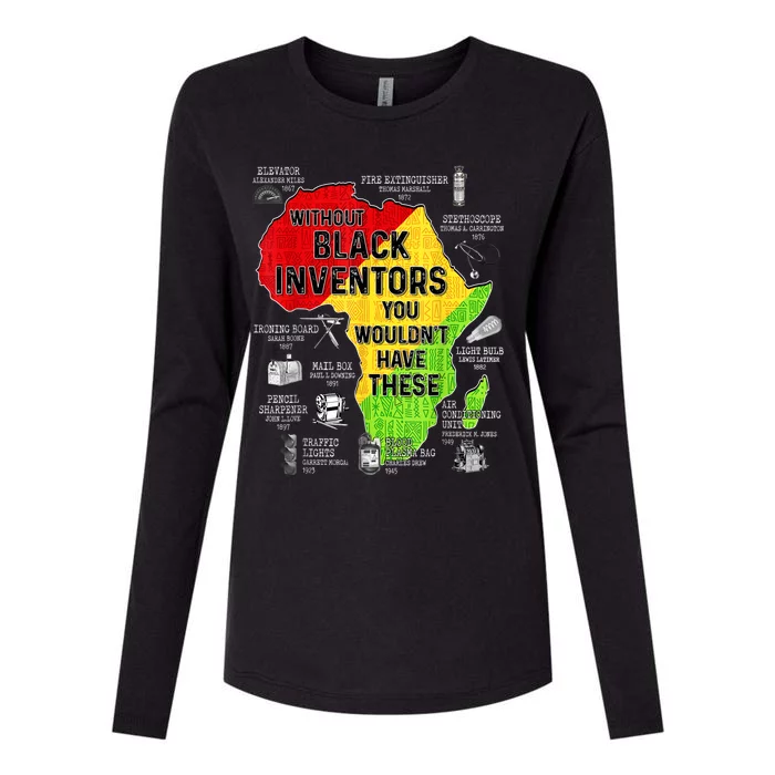 Black Inventors Black Excellence Black History Womens Cotton Relaxed Long Sleeve T-Shirt