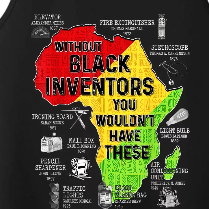 Black Inventors Black Excellence Black History Performance Tank