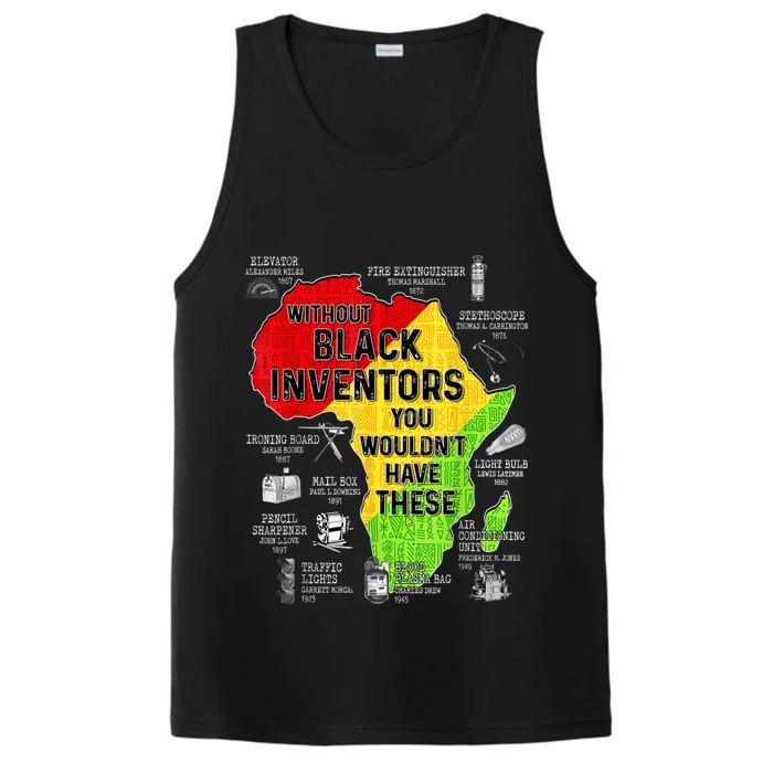 Black Inventors Black Excellence Black History Performance Tank