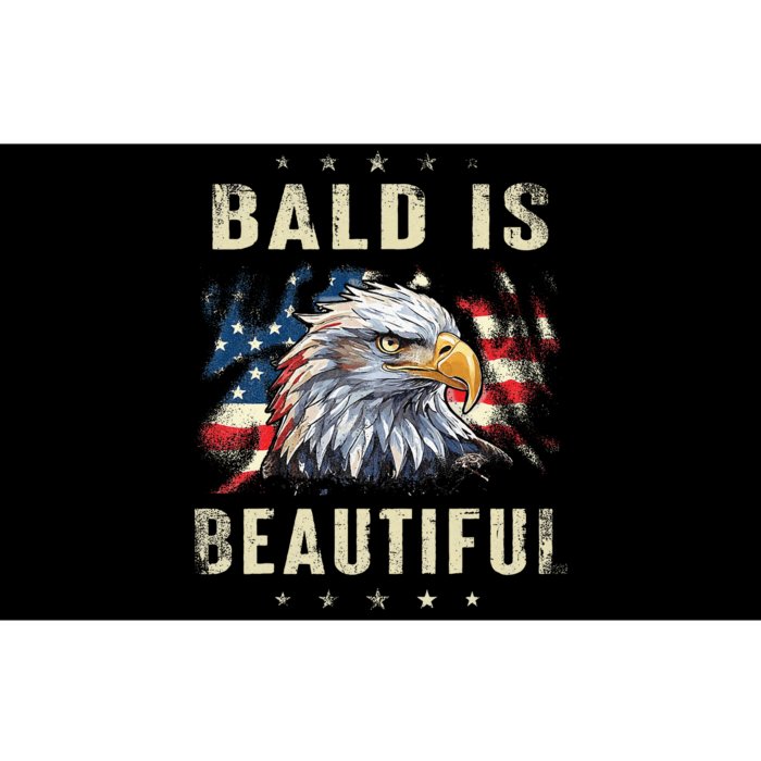 Bald Is Beautiful 4th Of July Independence Day America Bumper Sticker