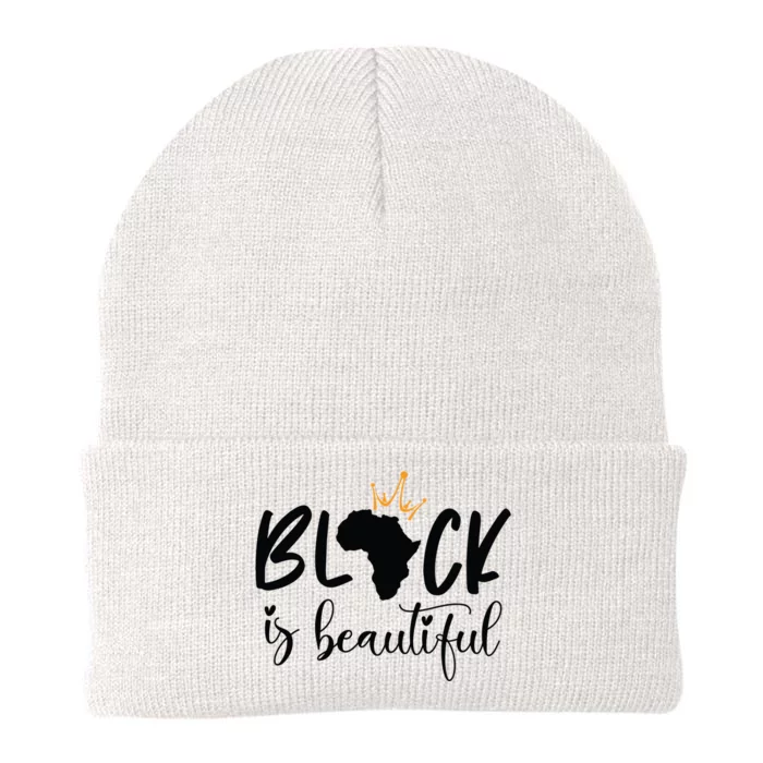 Black Is Beautiful Black King And Queen African American Cool Gift Knit Cap Winter Beanie