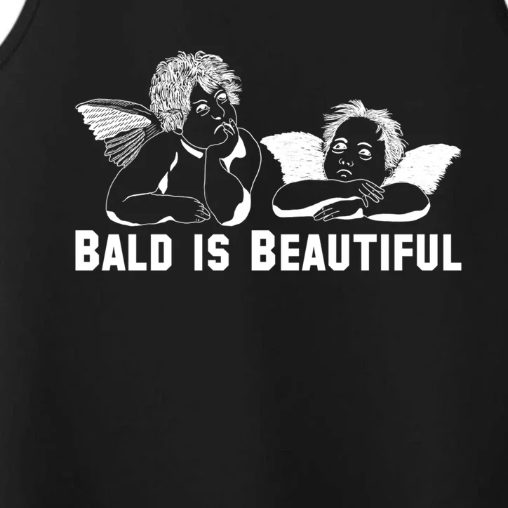 Bald Is Beautiful Angels Black Gift Performance Tank