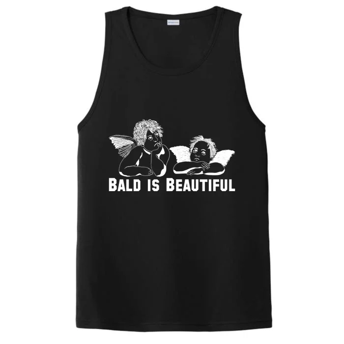 Bald Is Beautiful Angels Black Gift Performance Tank