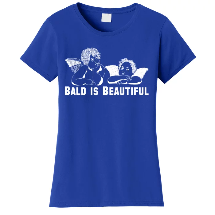 Bald Is Beautiful Angels Black Gift Women's T-Shirt