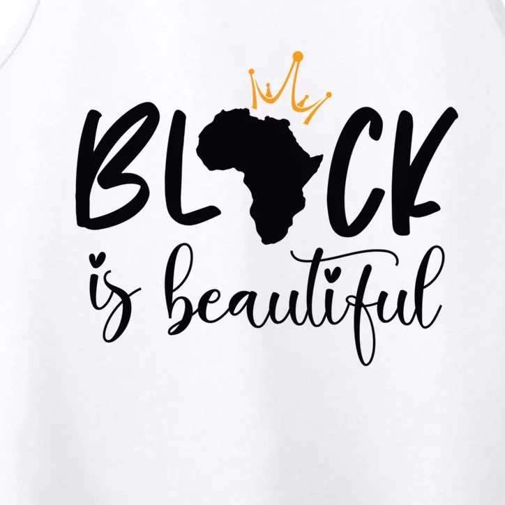 Black Is Beautiful Black King And Queen African American Gift Performance Tank