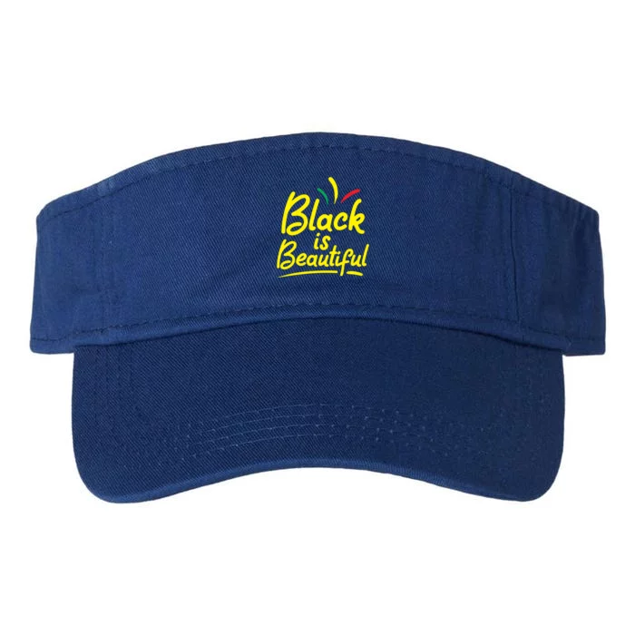 Black Is Beautiful Clothing Gift African American Gift Valucap Bio-Washed Visor