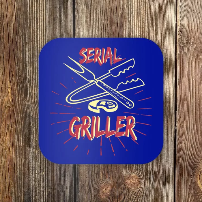 Bbq Items Bbq Master And Serial Griller Cool Gift Coaster