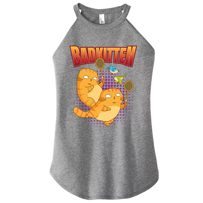 Badminton I Badkitten Cat I Badminton Racket Shuttlecock Gift Women’s Perfect Tri Rocker Tank