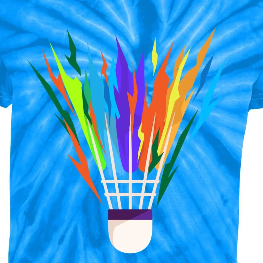 Badminton I Badminton Ball I Badminton Racket Shuttlecock Great Gift Kids Tie-Dye T-Shirt