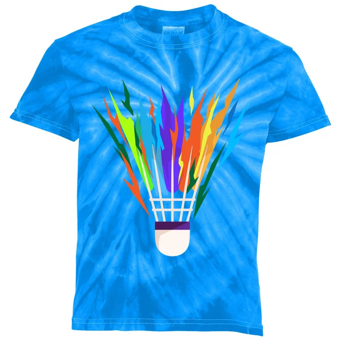 Badminton I Badminton Ball I Badminton Racket Shuttlecock Great Gift Kids Tie-Dye T-Shirt