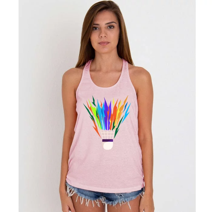 Badminton I Badminton Ball I Badminton Racket Shuttlecock Great Gift Women's Knotted Racerback Tank