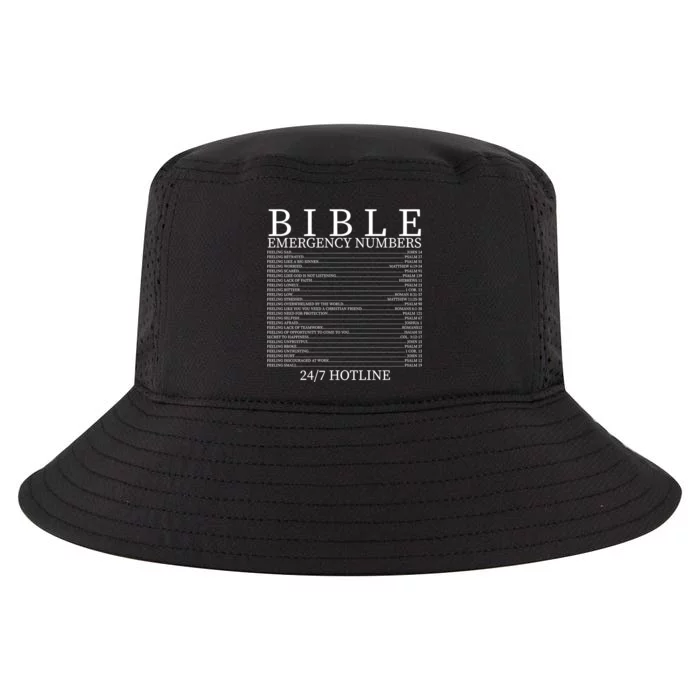 Bible Emergency Numbers Cool Comfort Performance Bucket Hat