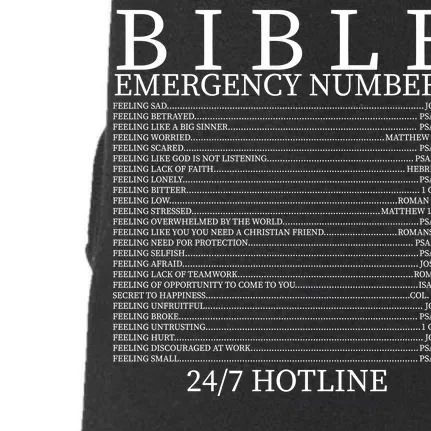 Bible Emergency Numbers Doggie 3-End Fleece Hoodie