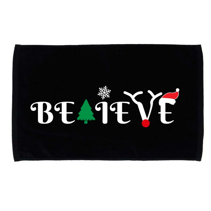 Believe In Christmas Gift Microfiber Hand Towel