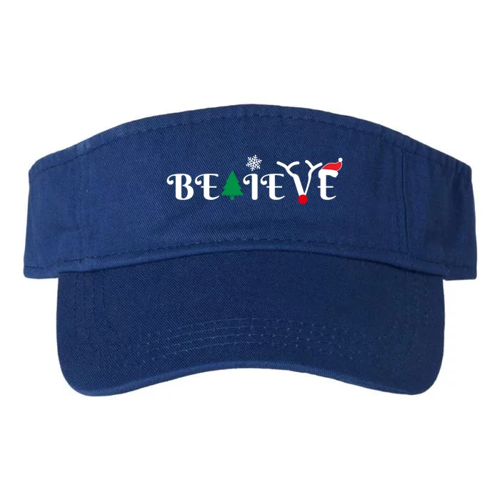 Believe In Christmas Gift Valucap Bio-Washed Visor