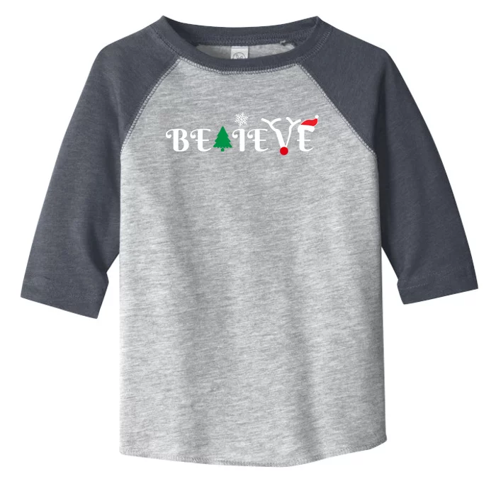 Believe In Christmas Gift Toddler Fine Jersey T-Shirt