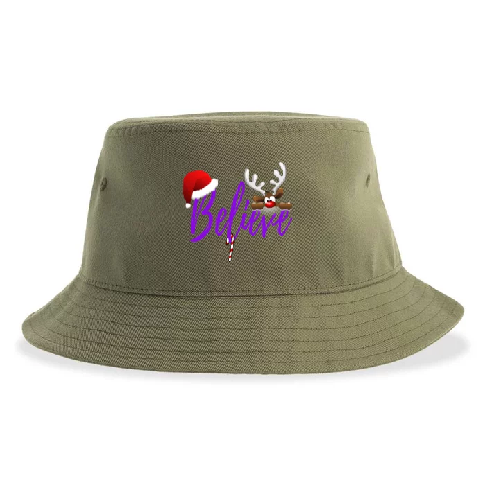 Believe In Christmas Gift Sustainable Bucket Hat