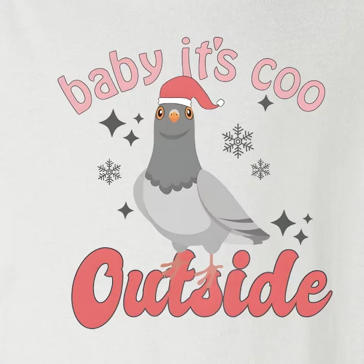 Baby ItS Coo Outside Funny Bird Nerd Christmas Toddler Long Sleeve Shirt