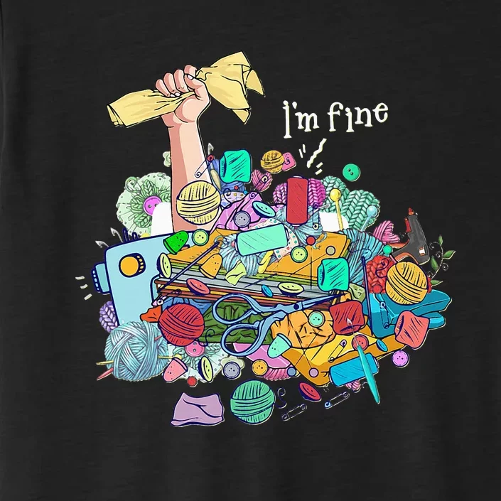 Buried In Crafting Supplies But IM Fine ChromaSoft Performance T-Shirt