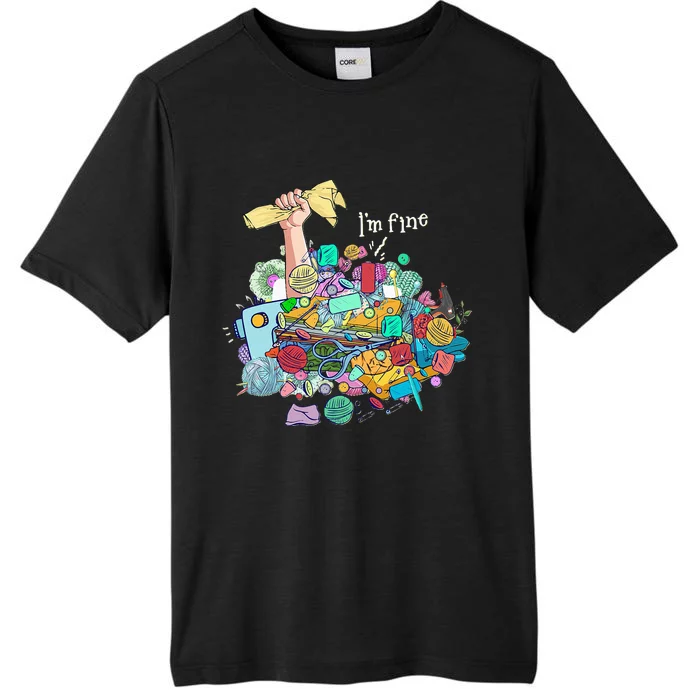 Buried In Crafting Supplies But IM Fine ChromaSoft Performance T-Shirt