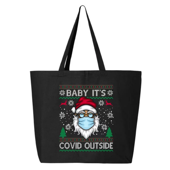 Baby It's Covid Outside Funny Ugly Christmas 25L Jumbo Tote