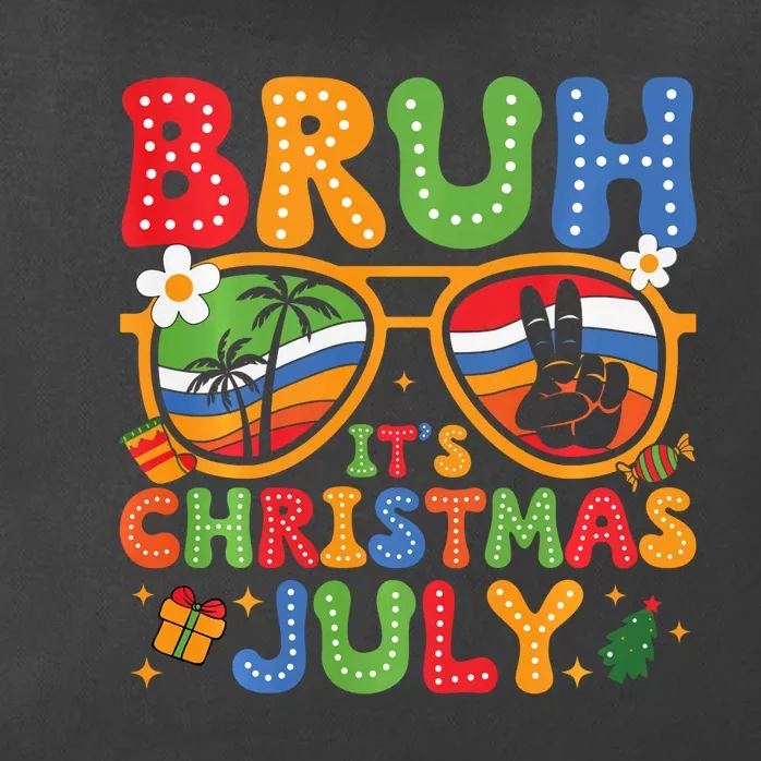 Bruh ItS Christmas In July Sunglasses Summer Beach Xmas Zip Tote Bag