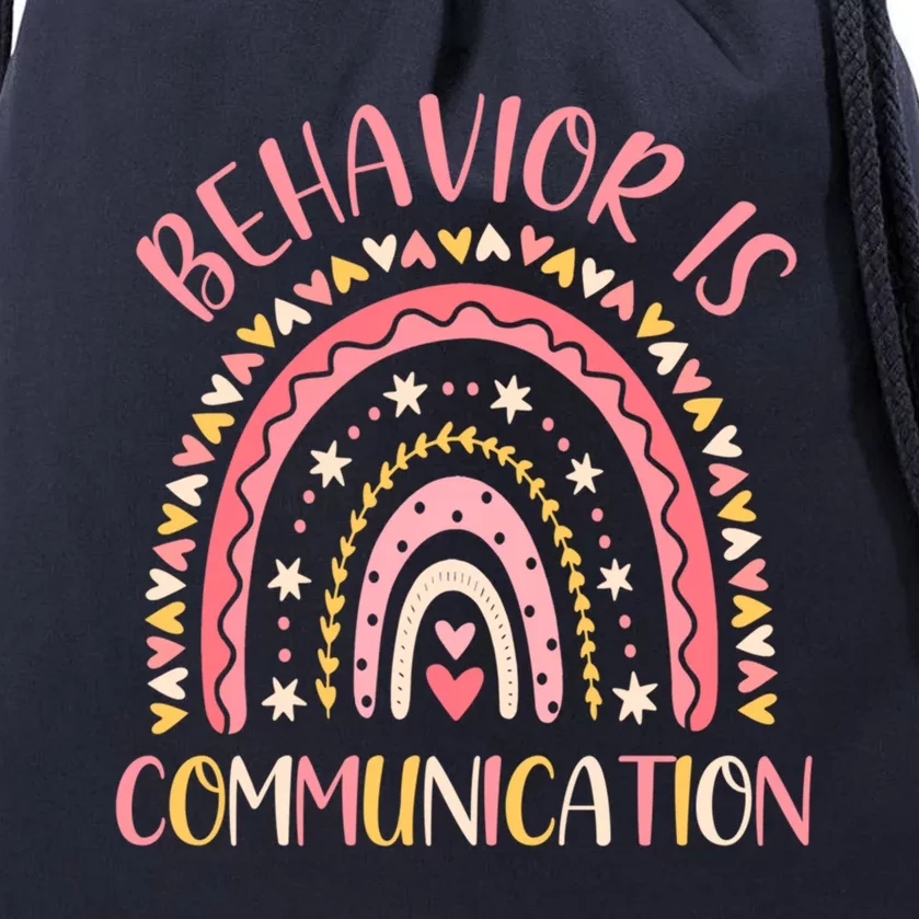 Behavior Is Communication Special Education Sped Teacher Gift Drawstring Bag