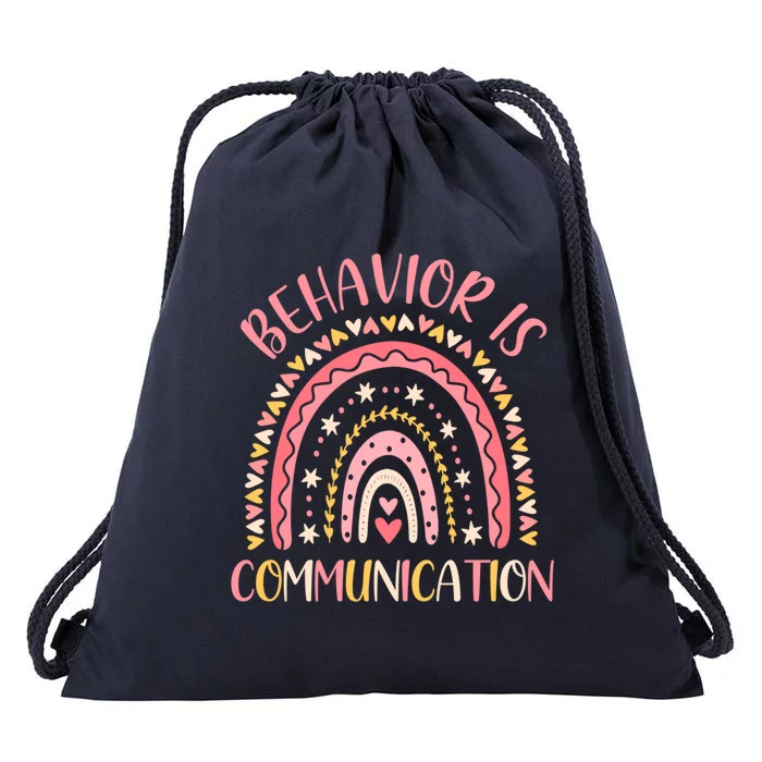 Behavior Is Communication Special Education Sped Teacher Gift Drawstring Bag