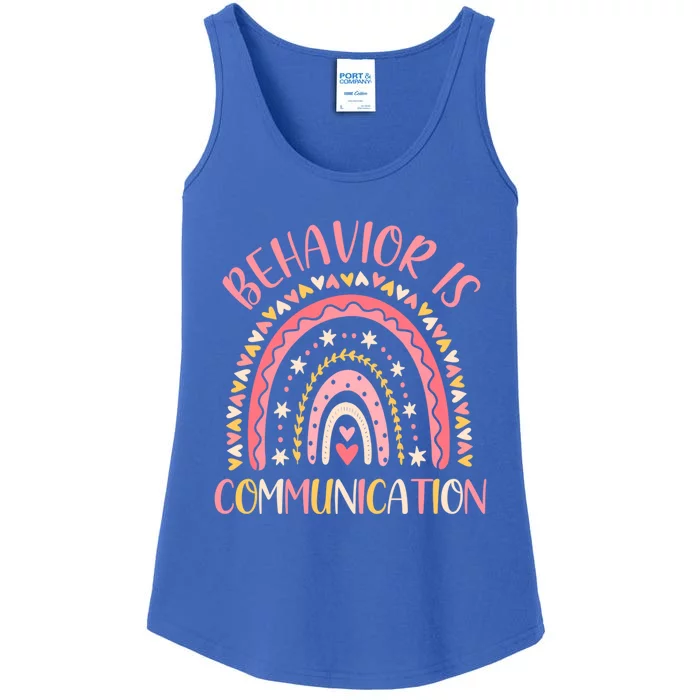 Behavior Is Communication Special Education Sped Teacher Funny Gift Ladies Essential Tank