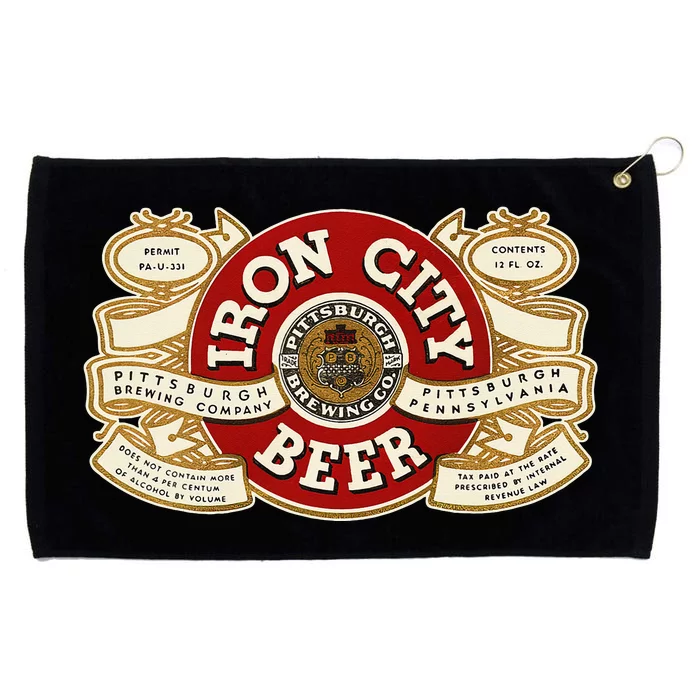 Beer Irons City Pittsburgh Beer Lover Grommeted Golf Towel